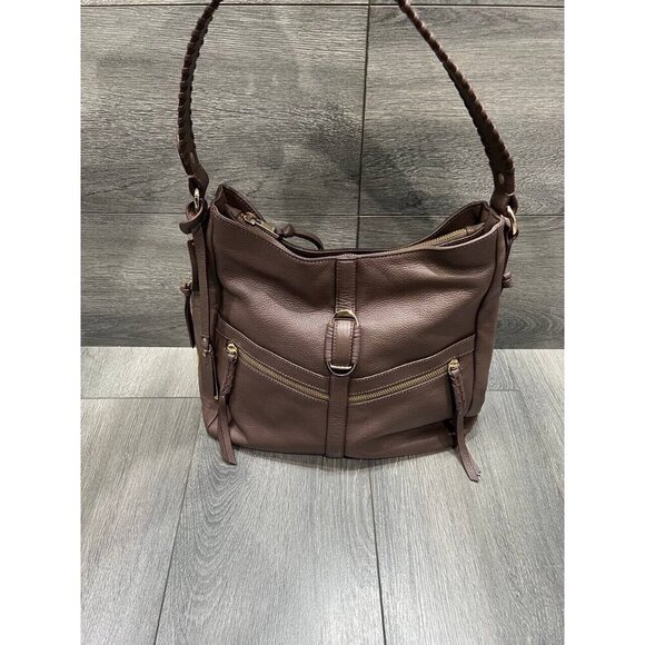LODIS Texas Leather Convertible Priscilla Tote Bag Bark A667761 - Picture 3 of 13
